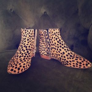 Loeffler Randall leopard Chelsea bootie